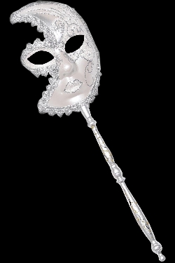 MASCHERA DOMINO BIANCO